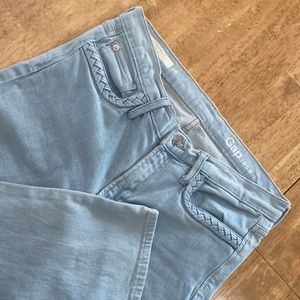 GAP BRAIDED CROP JEANS EUC